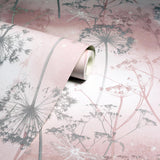 York Lena Pink Floral Wallpaper