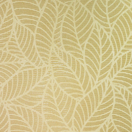 York Mavis Mustard Leaf Wallpaper
