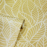 York Mavis Mustard Leaf Wallpaper