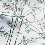 York Ayumi White Glitter Bamboo Wallpaper