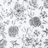 York Della Black Floral Trail Wallpaper