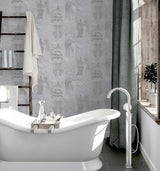 York Chou Light Grey Inspirational Wallpaper