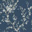 York Kaia Blue Flowering Tree Wallpaper