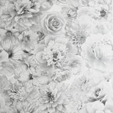 York Clarissa Grey Glitter Bloom Wallpaper