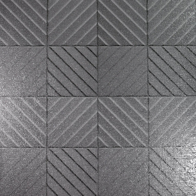 York Randall Dark Grey Geometric Wallpaper