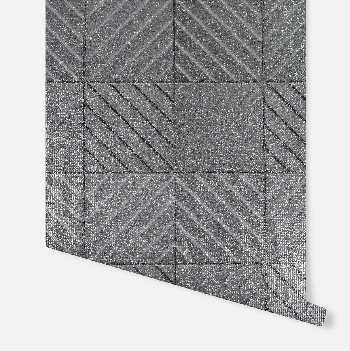York Randall Dark Grey Geometric Wallpaper