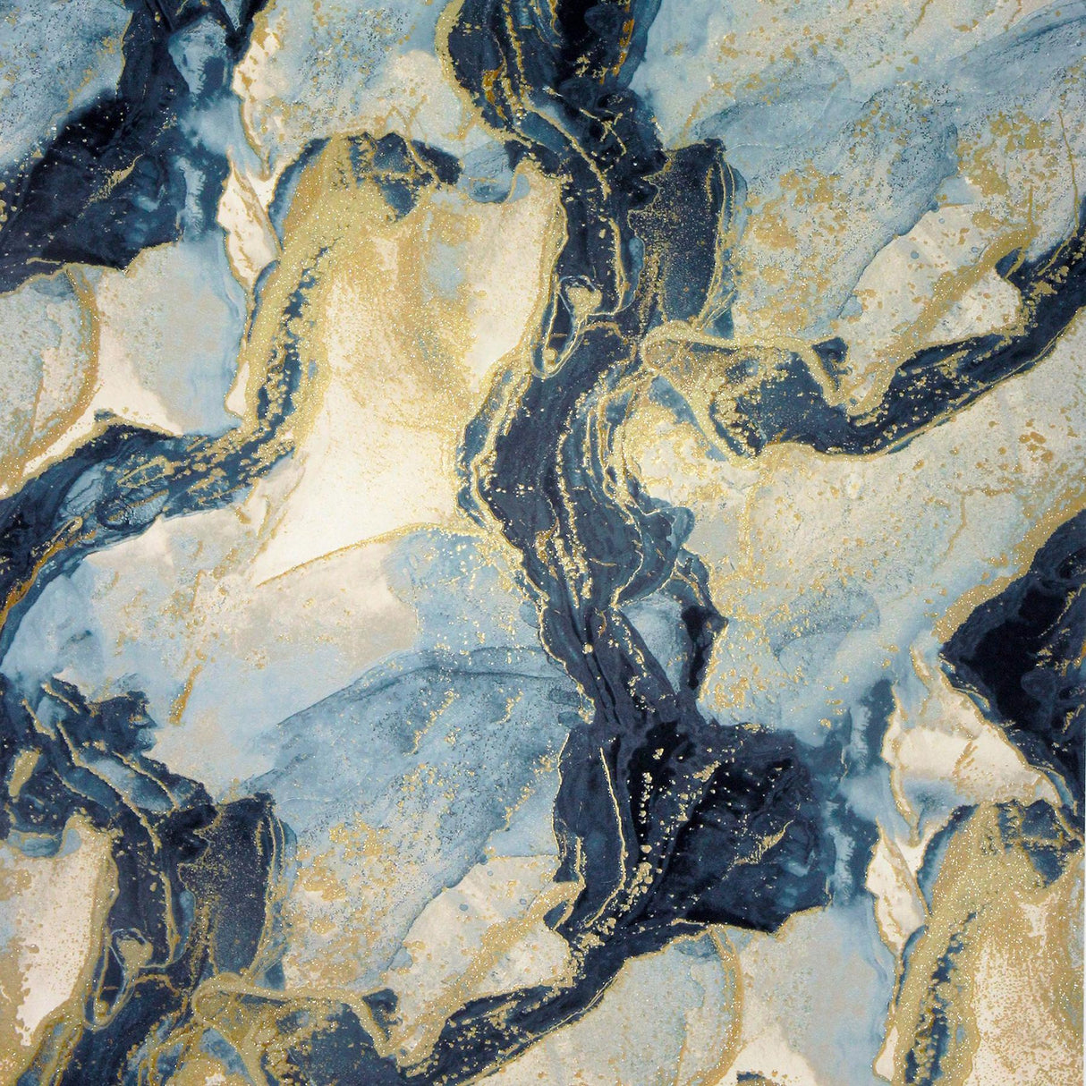 York Ursula Dark Blue Abstract Wallpaper