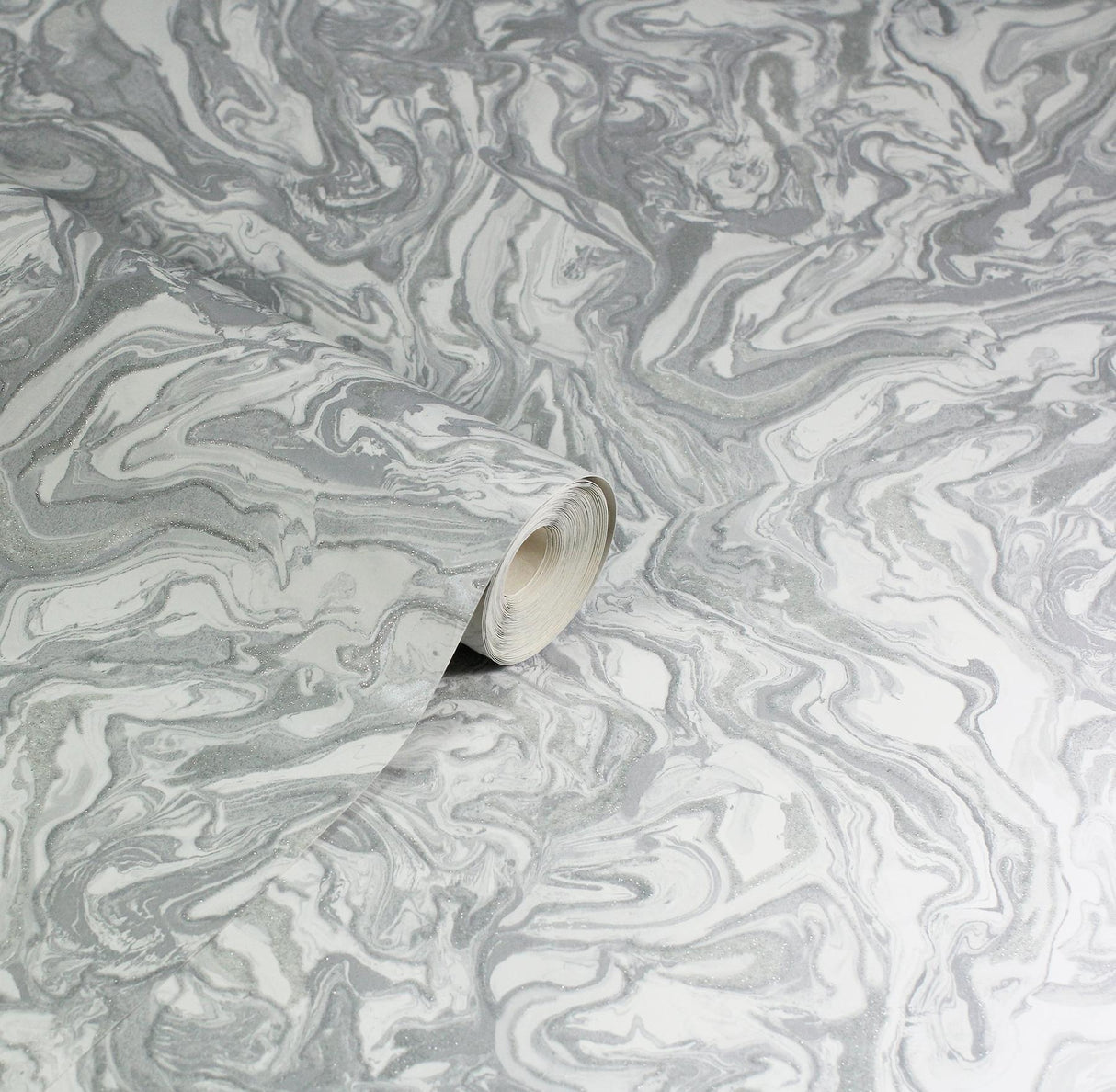 York Osgood Grey Marbled Wallpaper
