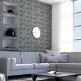 York Osgood Charcoal Marbled Wallpaper