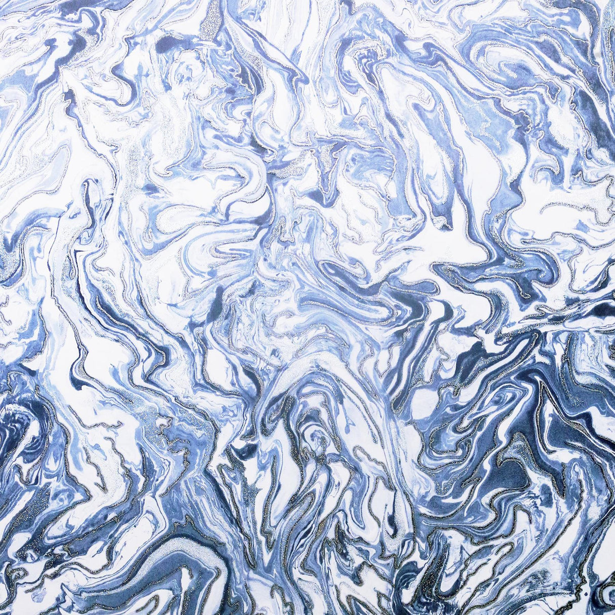 York Osgood Navy Marbled Wallpaper