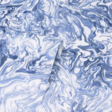 York Osgood Navy Marbled Wallpaper