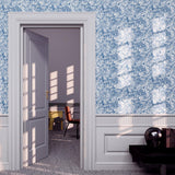 York Osgood Navy Marbled Wallpaper