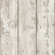 York Ambrose Cream Wood Plank Wallpaper