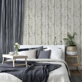 York Ambrose Cream Wood Plank Wallpaper
