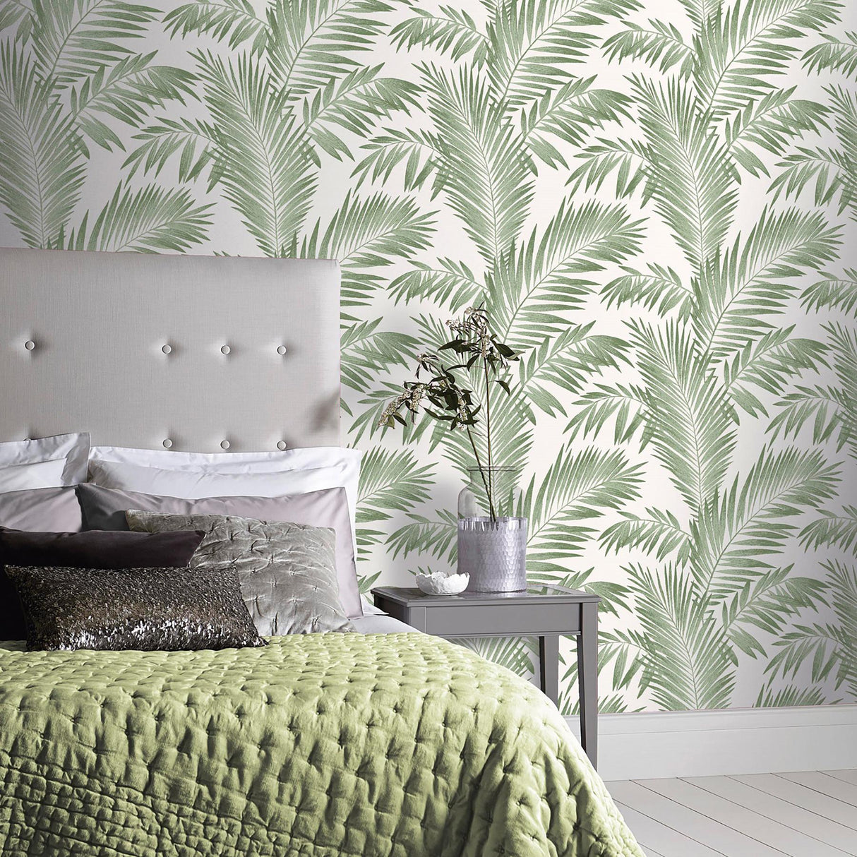 York Cecil Green Tropical Wallpaper