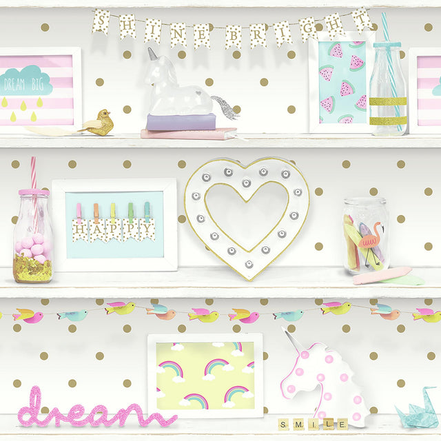 York Bonnie Multicolor Memento Wallpaper