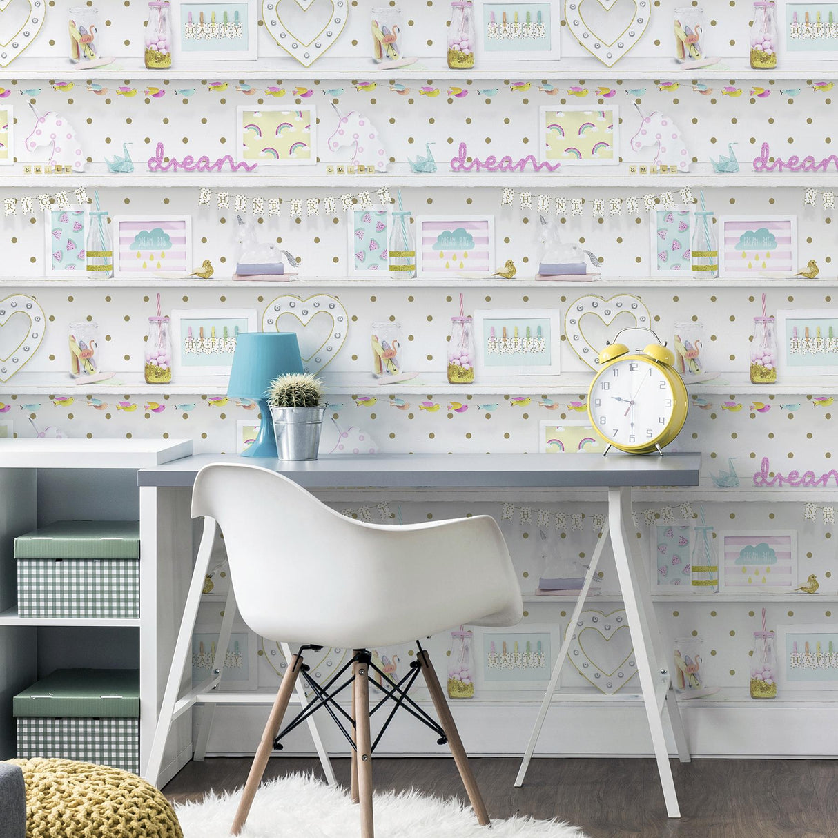 York Bonnie Multicolor Memento Wallpaper