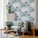 York Lucille Light Blue Spring Meadow Wallpaper