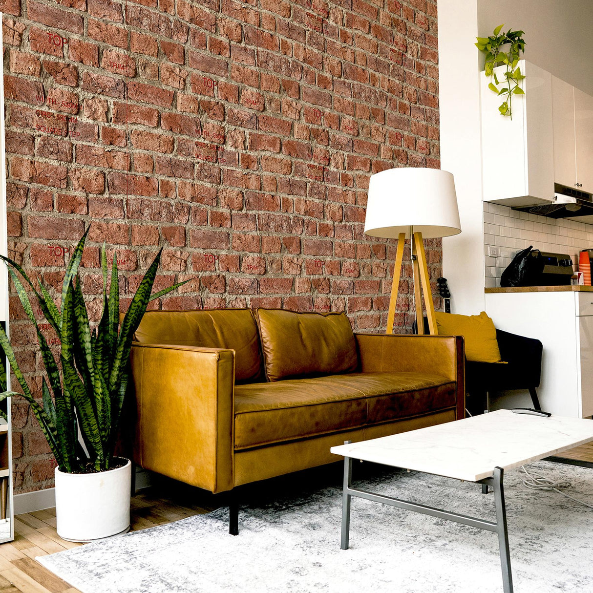 York Clifford Red Urban Brick Wallpaper