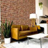 York Clifford Red Urban Brick Wallpaper