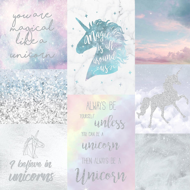 York Amalthea Pastel Unicorn Wallpaper