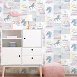 York Amalthea Pastel Unicorn Wallpaper