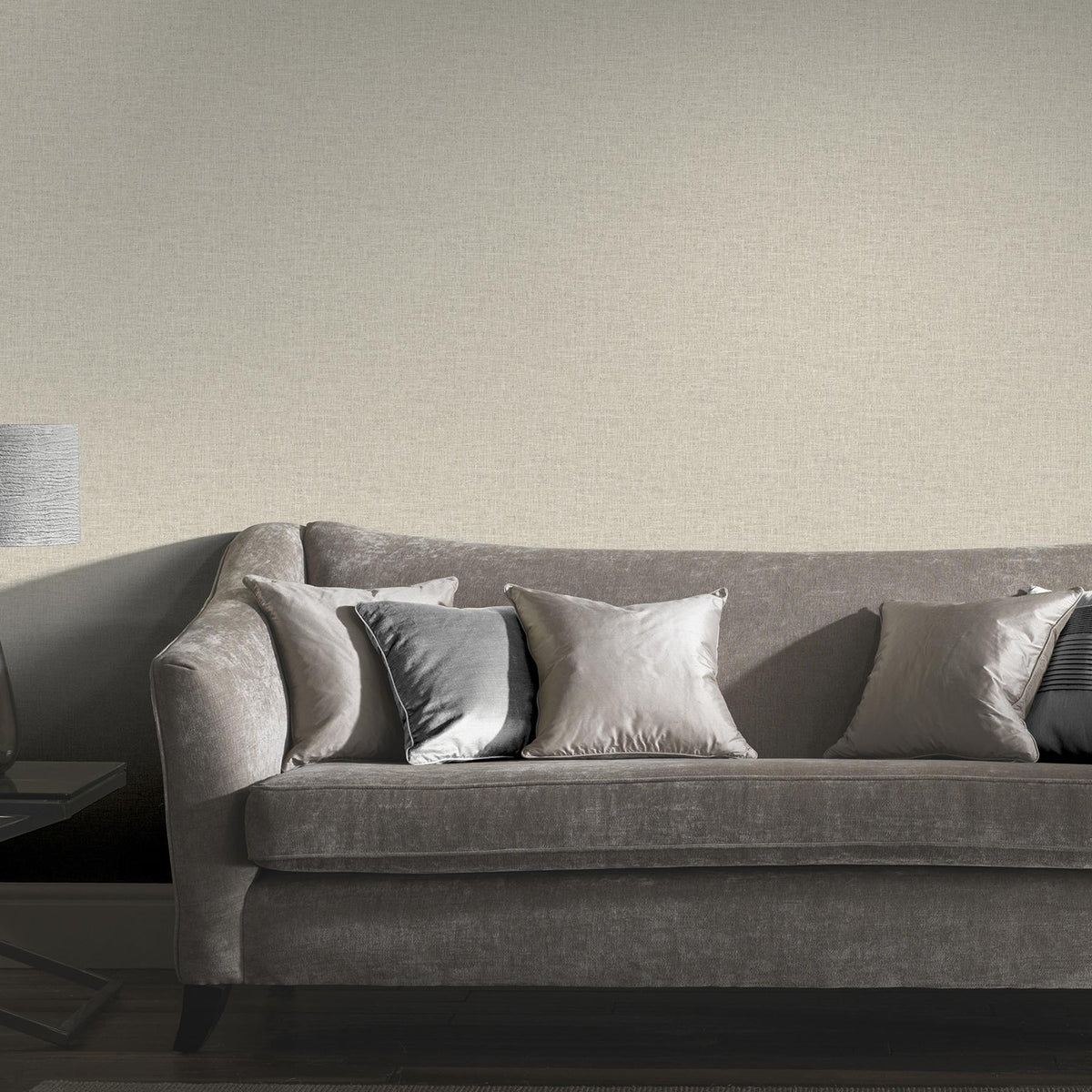 York Paulette Neutral Linen Texture Wallpaper