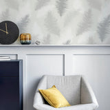 York Sussurro Grey Feathers Wallpaper