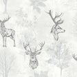 York Gilbert Black Etched Stag Wallpaper