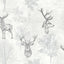 York Gilbert Black Etched Stag Wallpaper