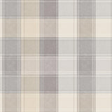 York Geraldine Grey Plaid Wallpaper