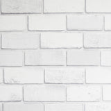 York Irving White Diamond Brick Wallpaper
