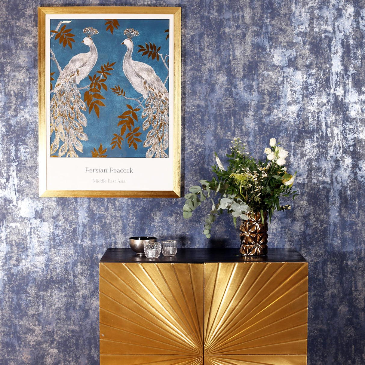 York Lloyd Blue Stone Texture Wallpaper