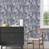 York Lloyd Blue Stone Texture Wallpaper