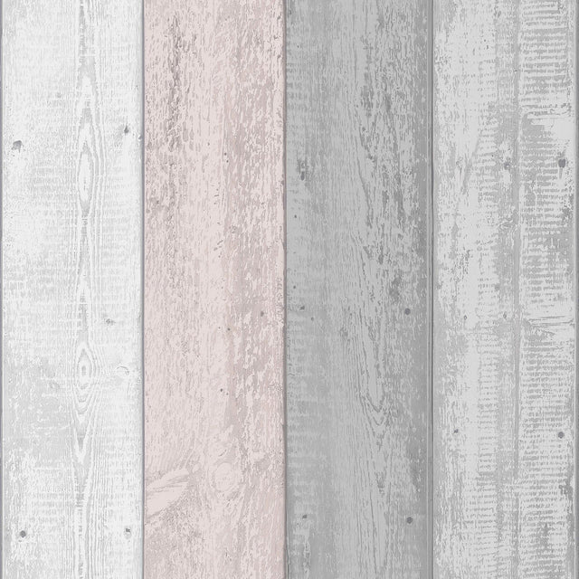 York Forrest Blush Wood Plank Wallpaper
