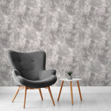 York Barney Grey Brushed Strokes Wallpaper