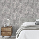 York Barney Grey Brushed Strokes Wallpaper