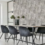 York Barney Grey Brushed Strokes Wallpaper