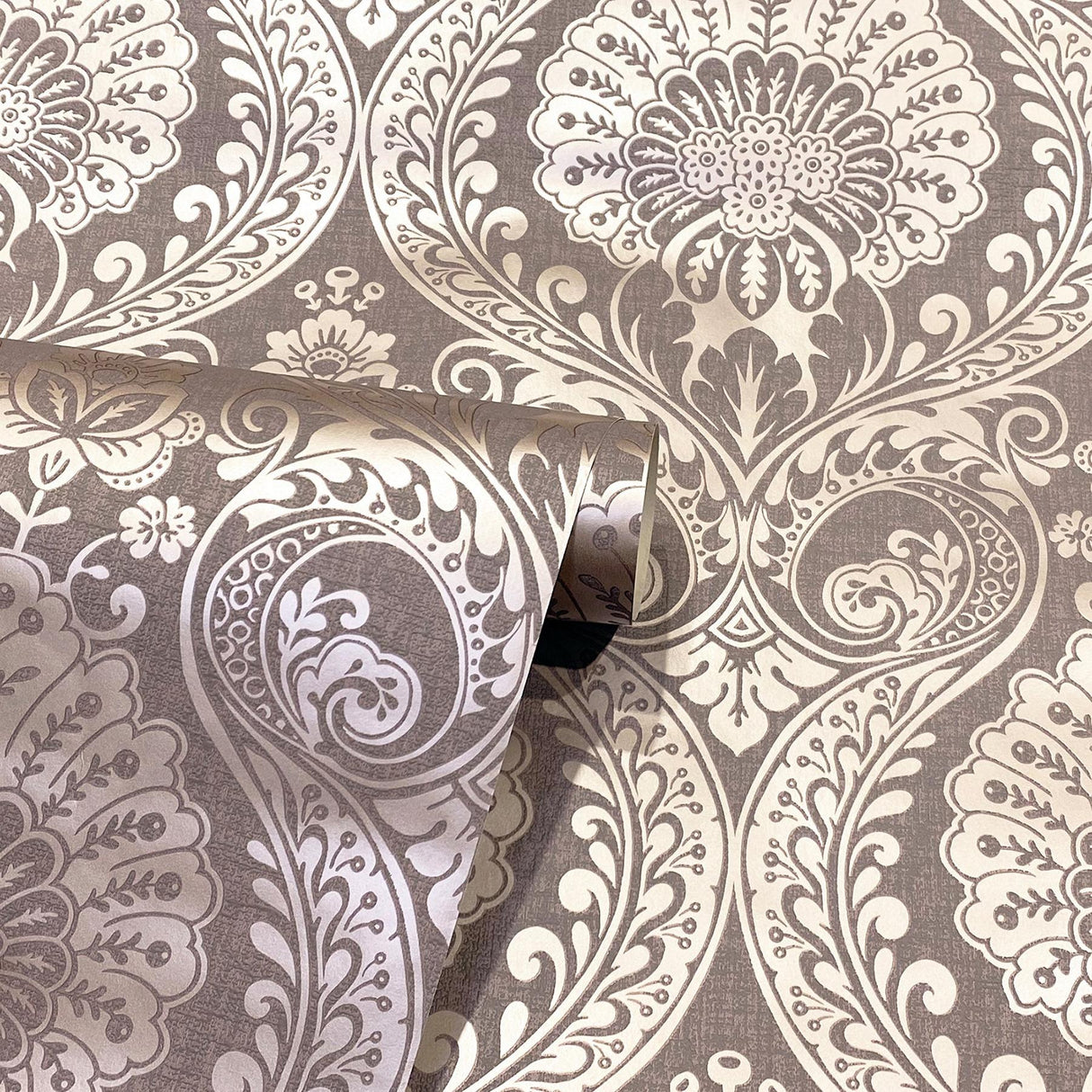 York Berenice Rose Gold Luxe Wallpaper