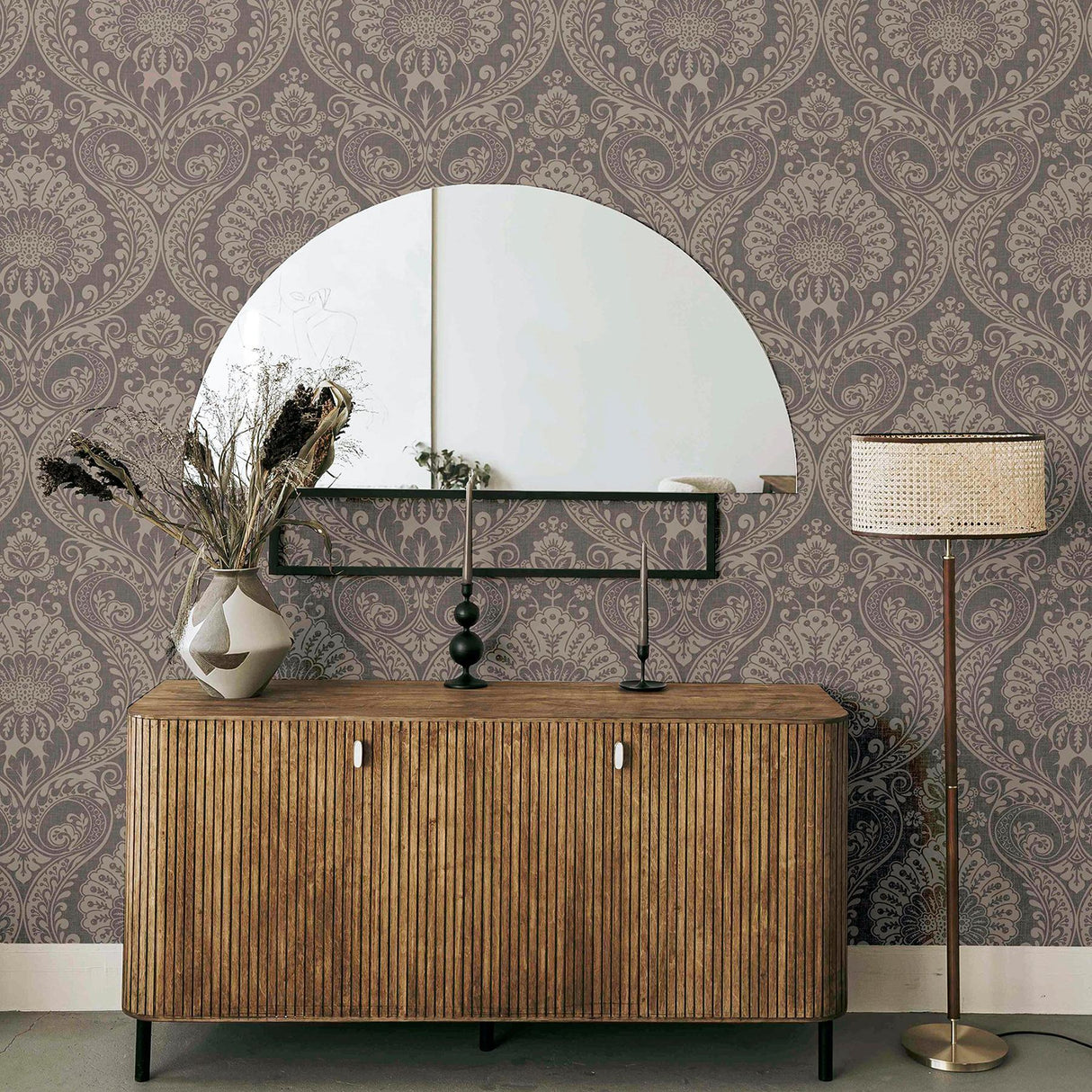 York Berenice Rose Gold Luxe Wallpaper