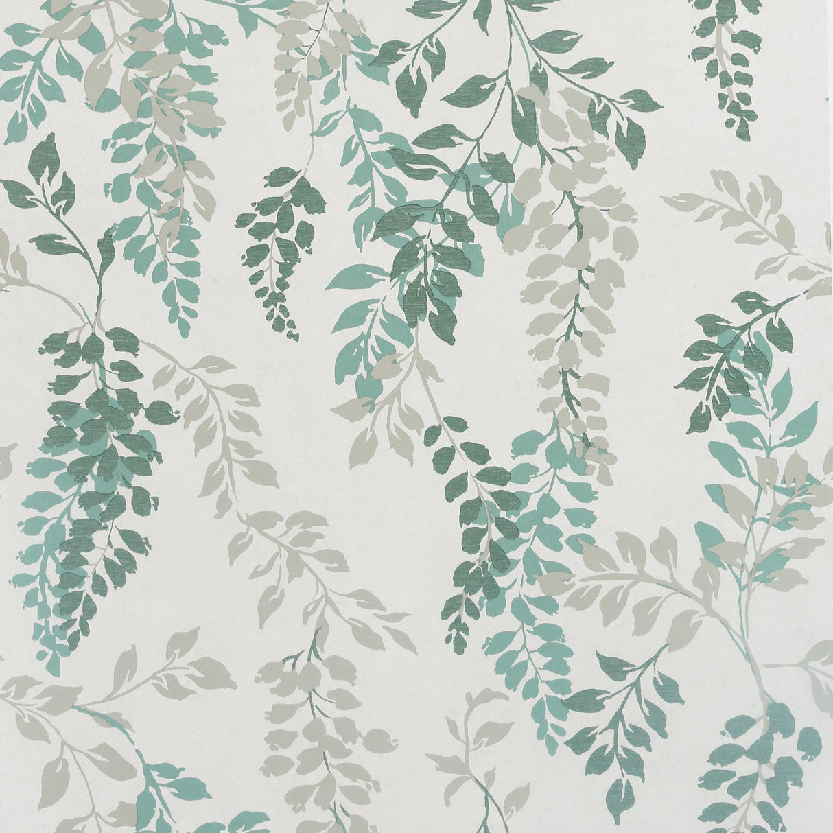 York Manami Green Wisteria Wallpaper