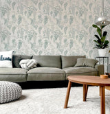 York Manami Green Wisteria Wallpaper