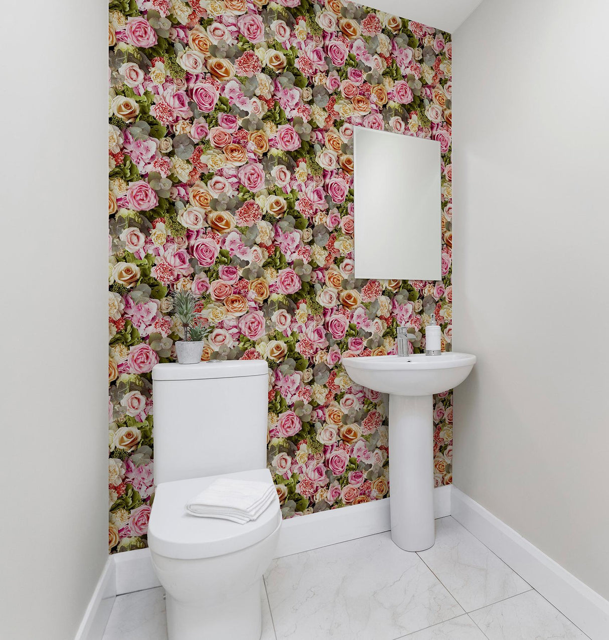 York Deirdre Pink Floral Wallpaper