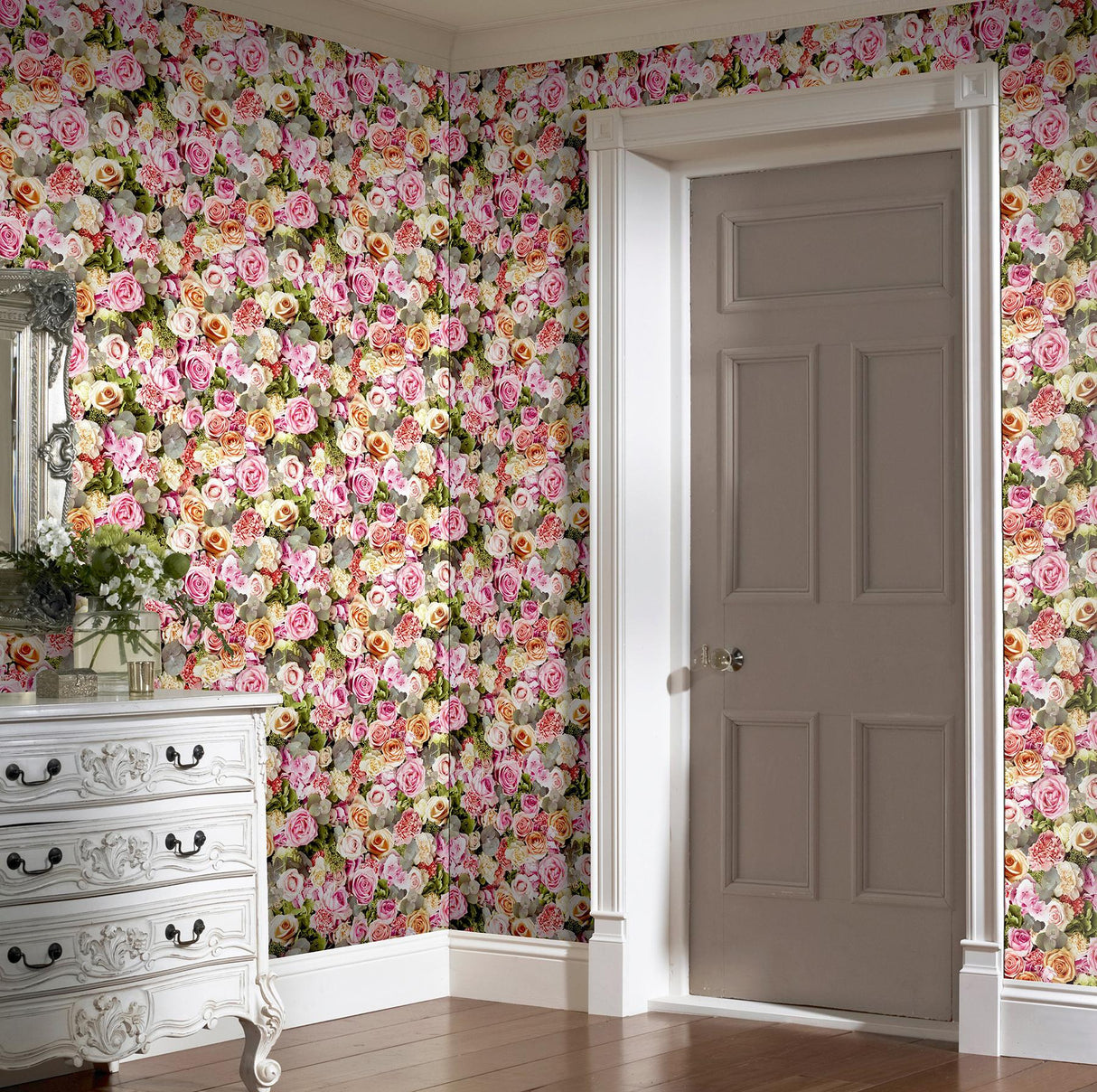 York Deirdre Pink Floral Wallpaper