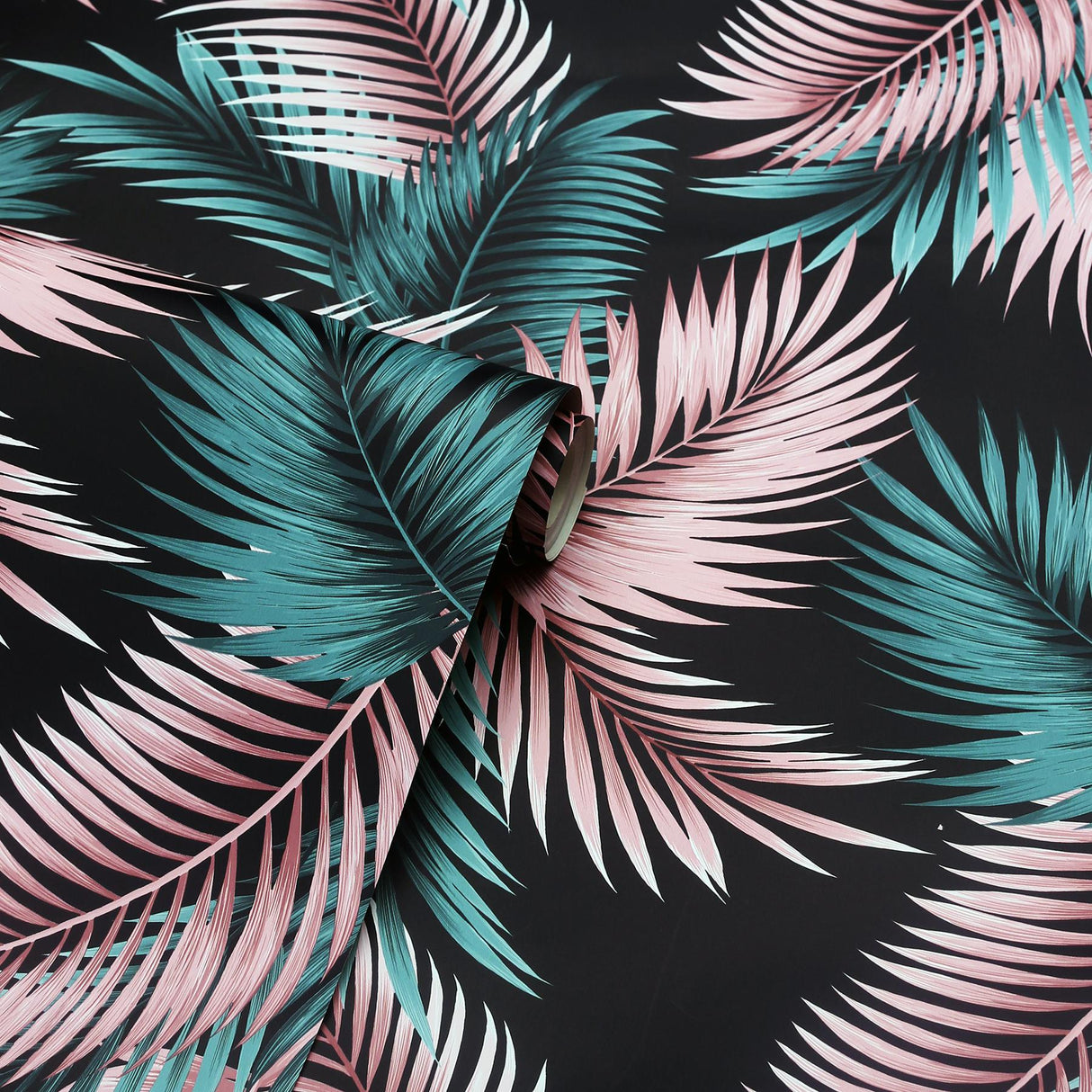 York Eliza Sea Green Palm Fronds Wallpaper