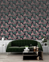 York Eliza Sea Green Palm Fronds Wallpaper
