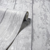 York Ambrose Grey Wood Plank Wallpaper