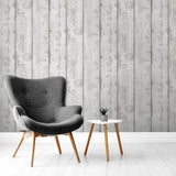York Ambrose Grey Wood Plank Wallpaper