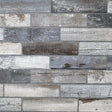 York Wallace Grey Wood Tile Wallpaper