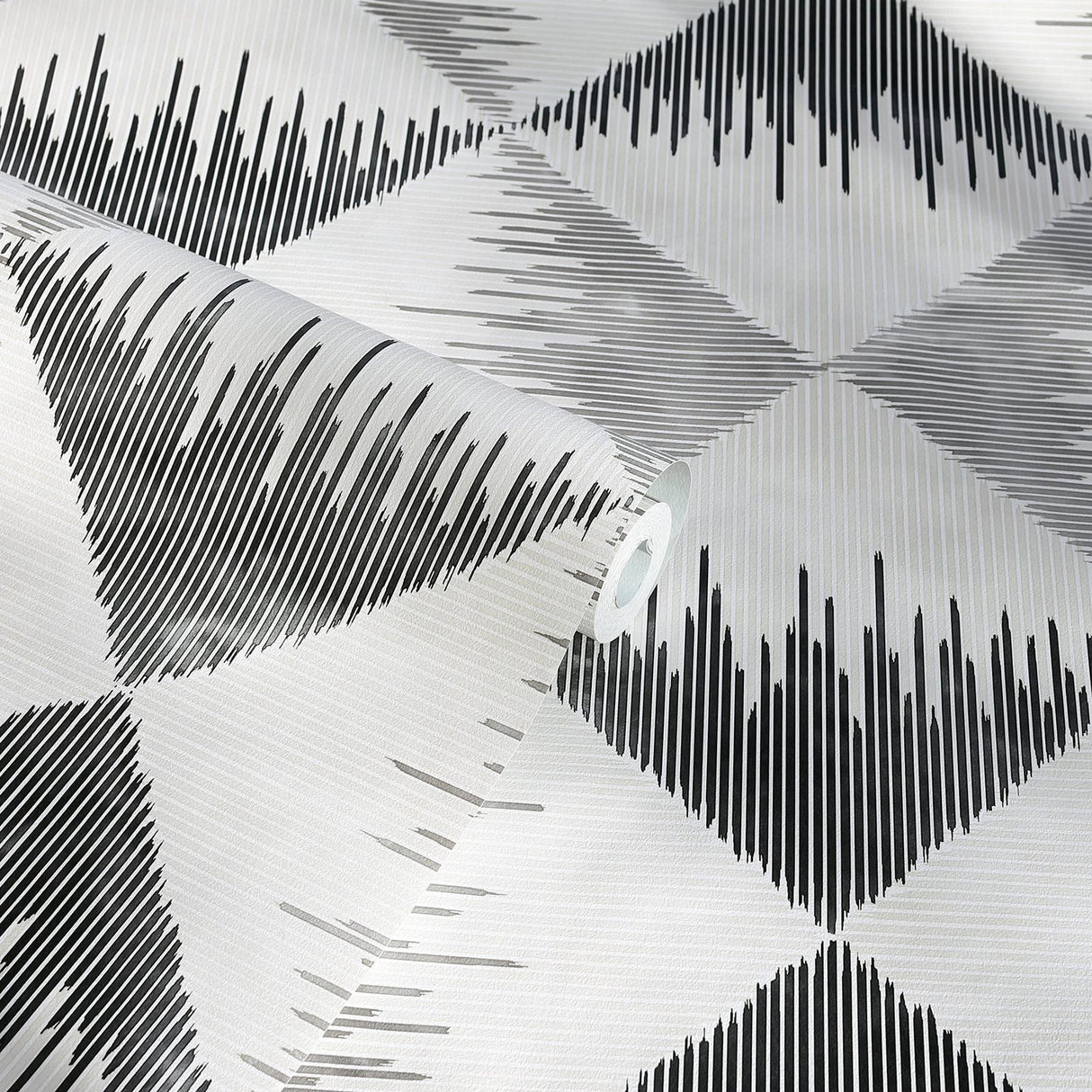 York Reuben Grey Ikat Wallpaper